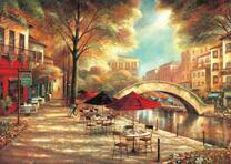 Высокий мост через речной канал