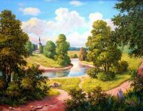 Русская природа и собор