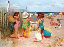 Детишки на пляже