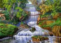 Мост через водопад