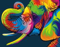 Слон в профиль