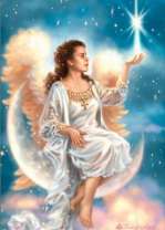 Ангел на луне