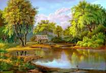 Оставленный домик в лесу