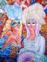 Девушки на маскараде