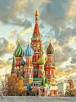 Собор Василия Блаженного в облачный день