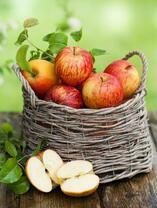 Корзинка с яблоками