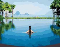 Купальщица в озере