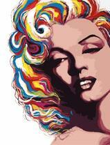 М, Монро с радужной прической