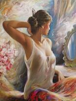 Красивая девушка утром