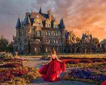 Девушка у замка Гарибальди