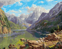 Чистое озеро среди гор