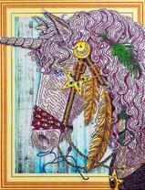 Розовый единорог