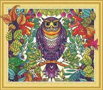 Сова в осеннем лесу