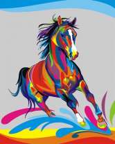 Конь в стиле поп-арт