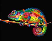 Хамелеон в разных цветах