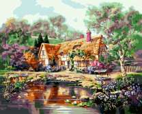 Сказочный дом на берегу озера