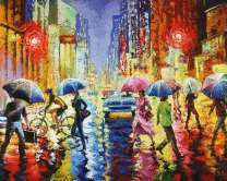 Дождь в большом городе