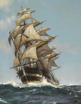 Корабль в буйном океане