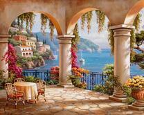 Удивительный вид на море с беседки