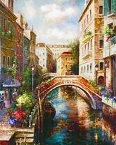 Мостик через канал В Венеции