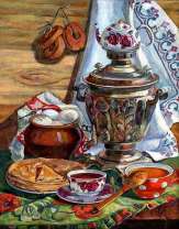 Чай, самовар и блины
