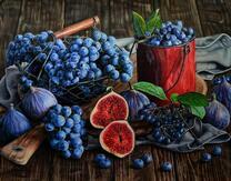 Виноград и гранат