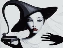 Дама в черной шляпе. Адриан Борда