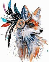 Лиса с перьями