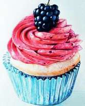 Маффин с ежевикой