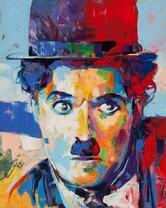 Чарли Чаплин в стиле поп-арт