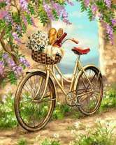 Велосипед с корзиной для пикника