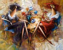 Светские дамы за чашечкой чая