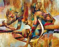 Обнаженные девушки в абстракции