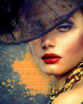 Роковая женщина в черной шляпе