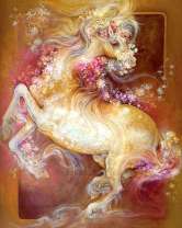 Лошадь в мелких цветах