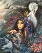 Девушка, волк и дельфин