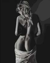 Обнаженная девушка в темноте