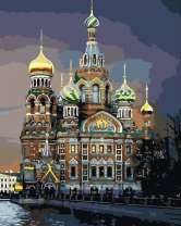 Ночной вид на Собор Спаса на Крови