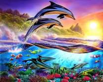 Дельфины в удивительном подводном мире