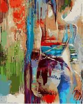 Силует девушки на фоне моря