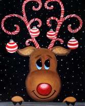 Весёлый рождественский олень