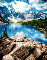 Картина по номерам Colibri «Озеро невероятной глубины цвета» в интернет-магазине в Москве Картина по номерам Colibri «Озеро невероятной глубины цвета»