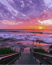 Незабываемый закат на пляже