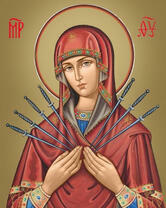 Семистрельная икона Божией матери