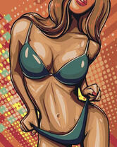 Сексапильная девушка в купальнике