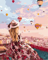 Девушка на фоне Каппадокии