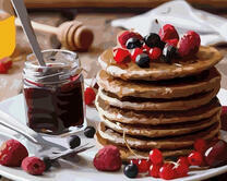 Панкейки с вареньем