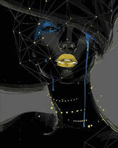 Черный портрет дамы