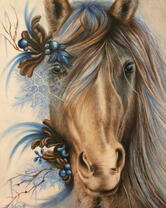 Лошадь с прической