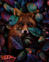 Картина по номерам Colibri «Лисица в яркой листве» в интернет-магазине  в Москве Картина по номерам Colibri «Лисица в яркой листве»